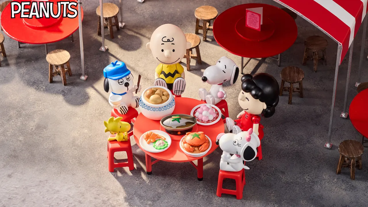 以史努比、欧拉夫及伙伴们为主角 结合台湾办桌与经典手路菜的全新模型系列登场